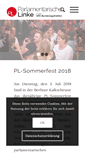 Mobile Screenshot of parlamentarische-linke.de